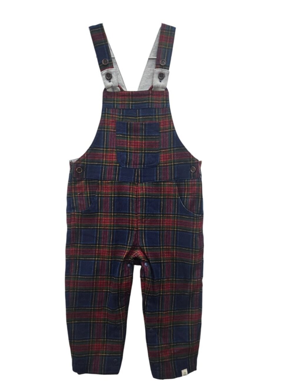 NWT - ME & HENRY Plaid Woven Overalls - Size 12/18m